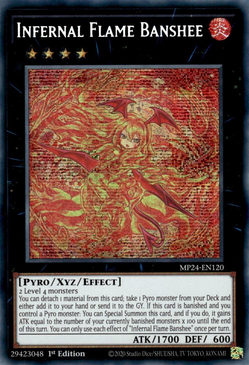 Infernal Flame Banshee [MP24-EN120] Prismatic Secret Rare | Galaxy Games LLC