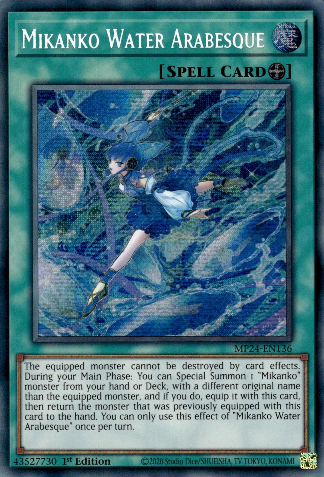 Mikanko Water Arabesque [MP24-EN136] Prismatic Secret Rare | Galaxy Games LLC