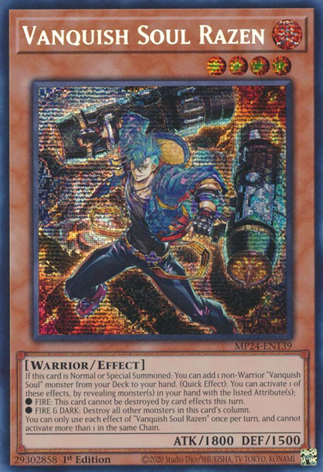 Vanquish Soul Razen [MP24-EN139] Prismatic Secret Rare | Galaxy Games LLC