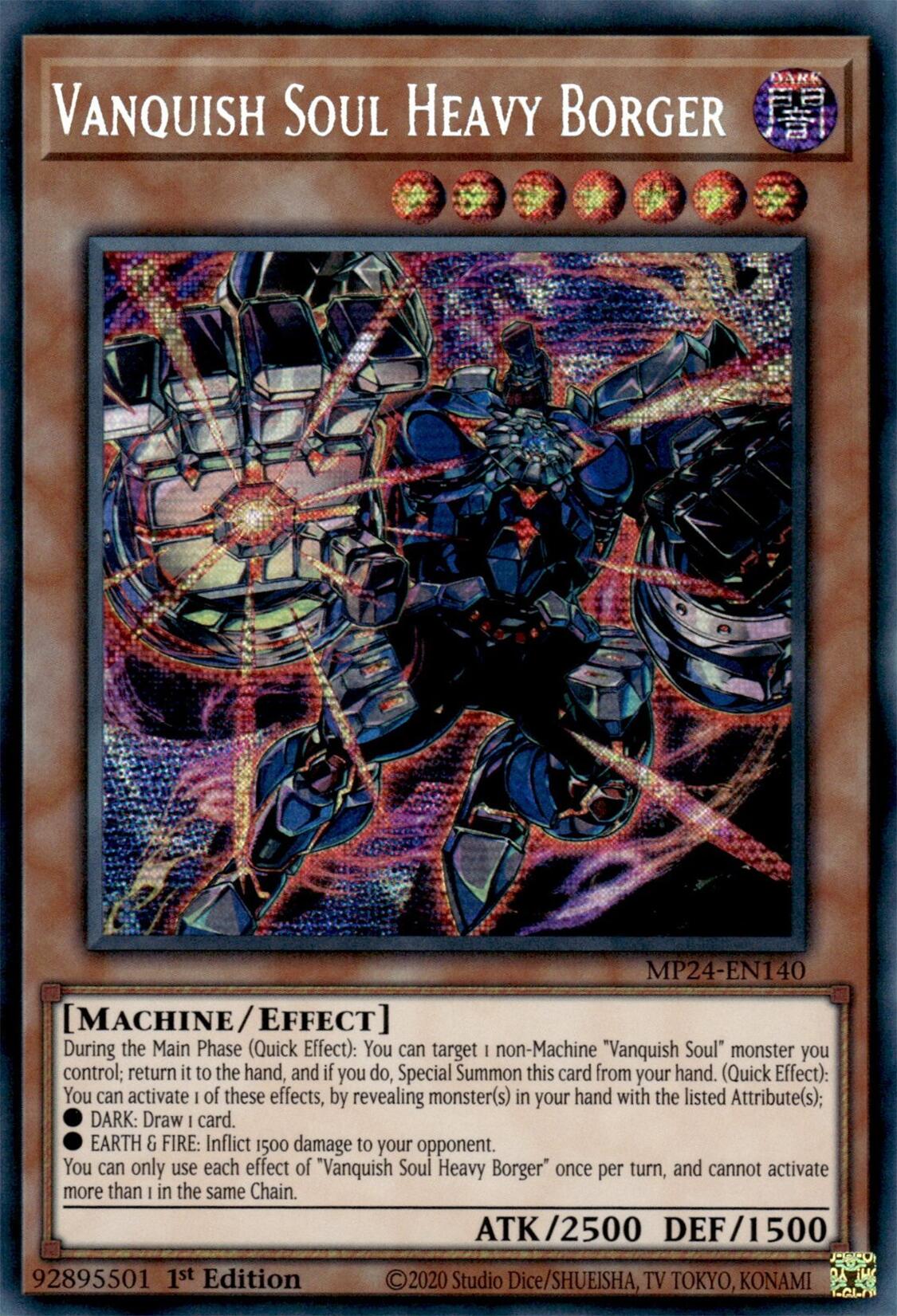 Vanquish Soul Heavy Borger [MP24-EN140] Prismatic Secret Rare | Galaxy Games LLC