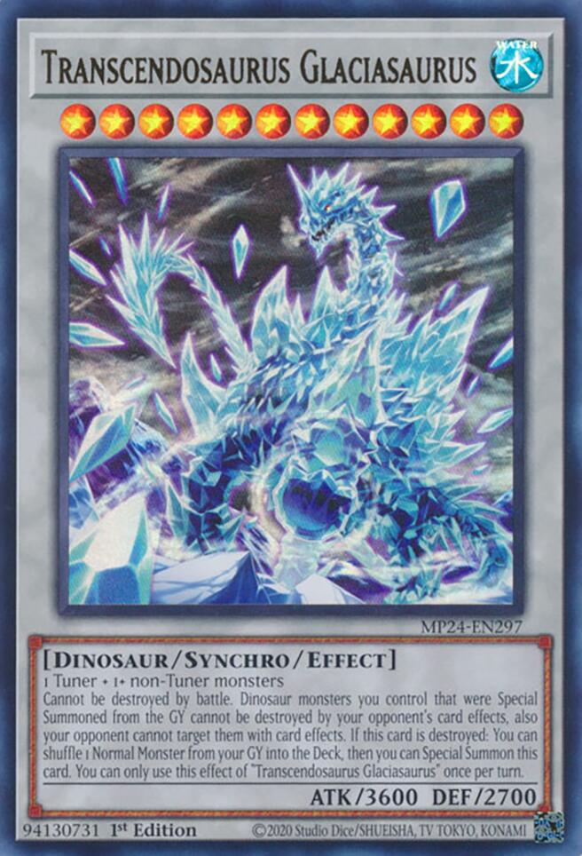 Transcendosaurus Glaciasaurus [MP24-EN297] Ultra Rare | Galaxy Games LLC