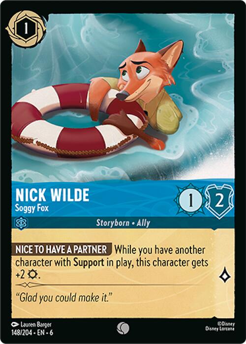 Nick Wilde - Soggy Fox (148/204) [Azurite Sea] | Galaxy Games LLC