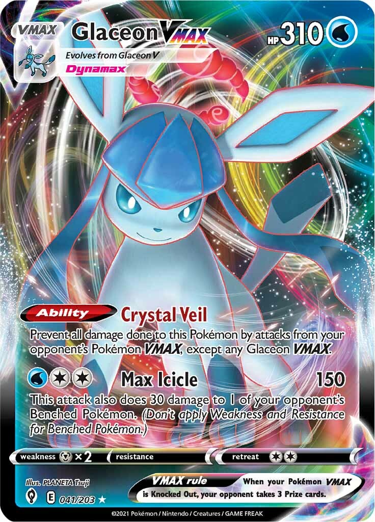 Glaceon VMAX (041/203) [Sword & Shield: Evolving Skies] | Galaxy Games LLC