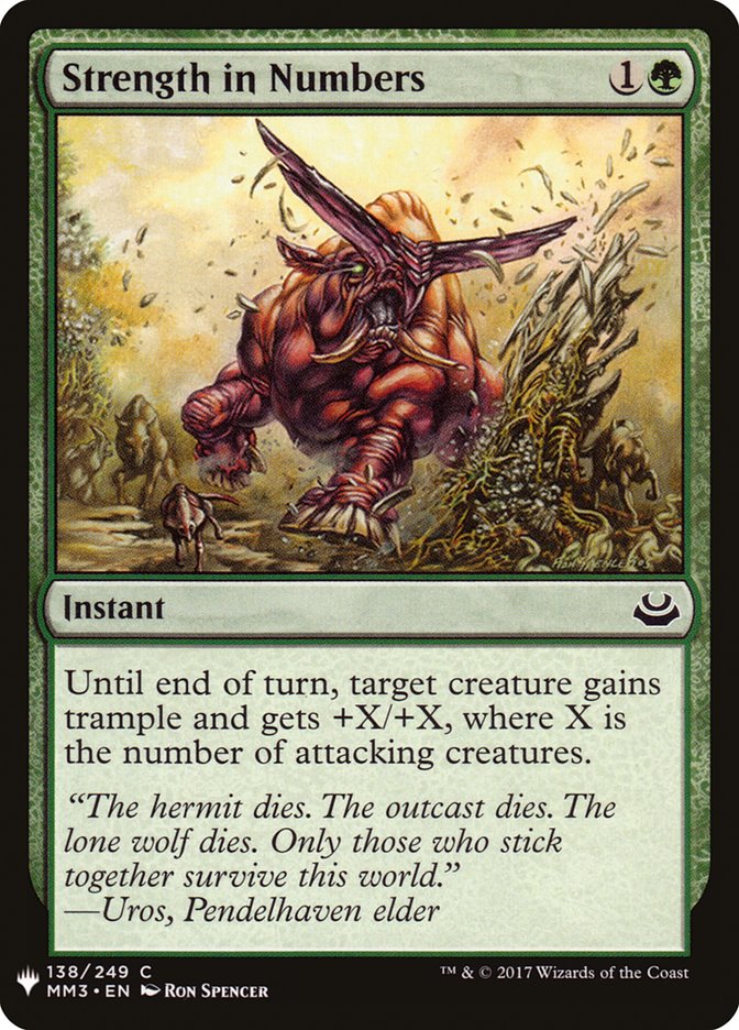 Strength in Numbers [Mystery Booster] | Galaxy Games LLC