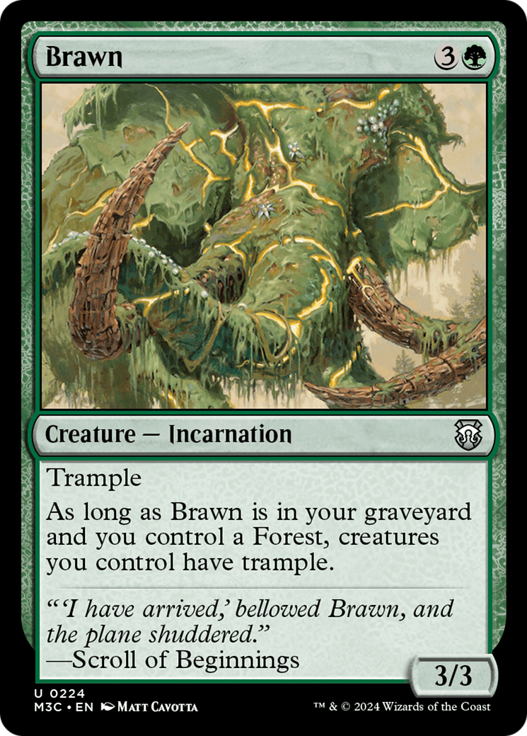 Brawn (Ripple Foil) [Modern Horizons 3 Commander] | Galaxy Games LLC