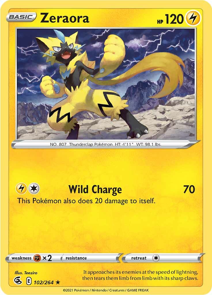 Zeraora (102/264) [Sword & Shield: Fusion Strike] | Galaxy Games LLC