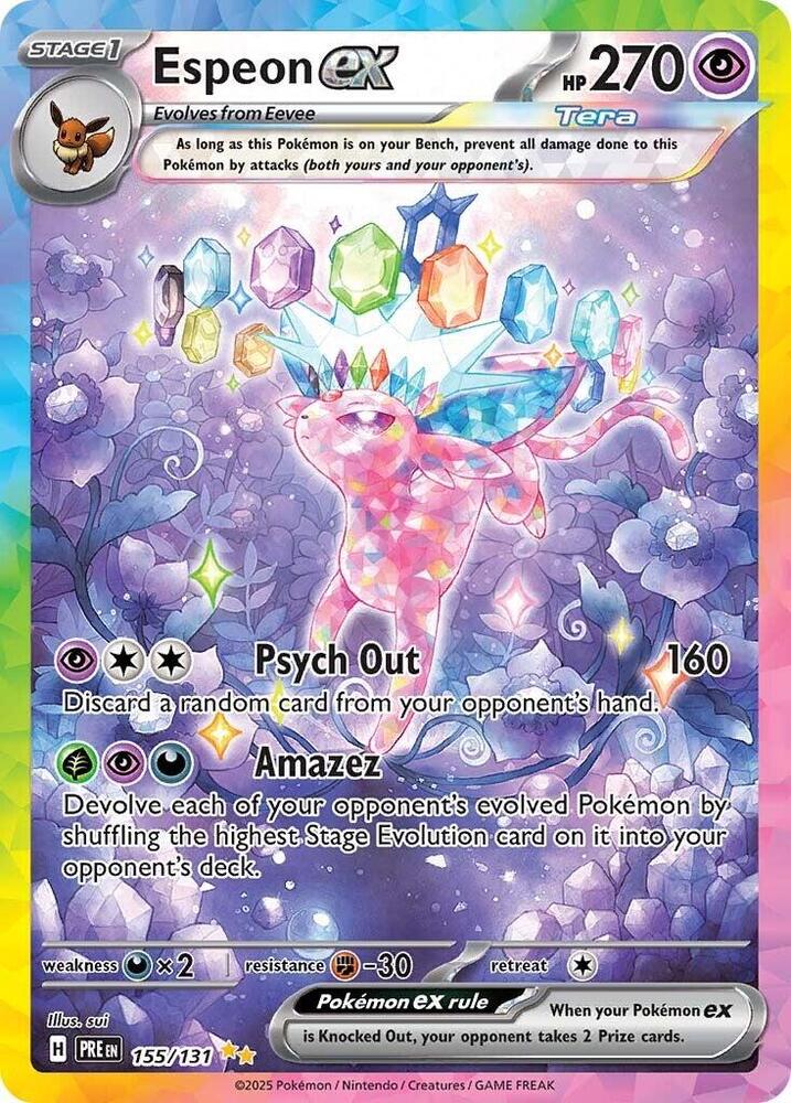 Espeon ex (155/131) [Scarlet & Violet: Prismatic Evolutions] | Galaxy Games LLC