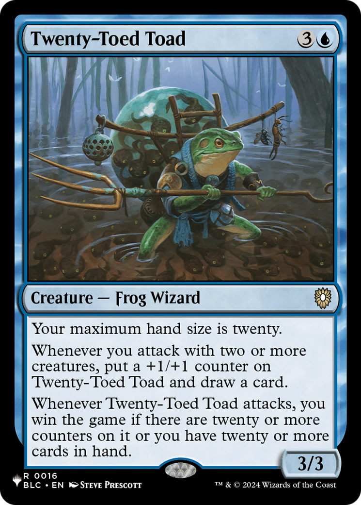 Twenty-Toed Toad [The List] | Galaxy Games LLC