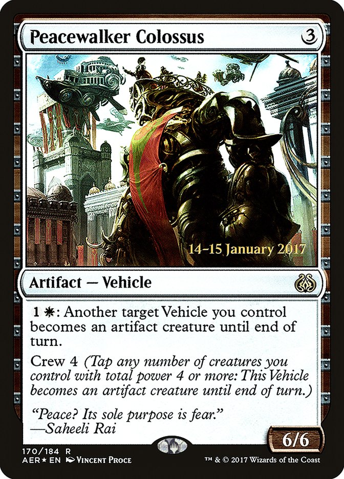 Peacewalker Colossus [Aether Revolt Prerelease Promos] | Galaxy Games LLC