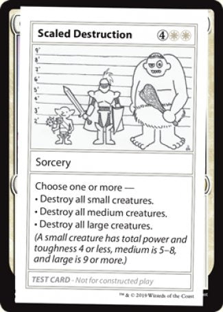 Scaled Destruction (2021 Edition) [Mystery Booster Playtest Cards] | Galaxy Games LLC