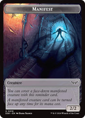 Primo, the Indivisible // Manifest Double-Sided Token [Duskmourn: House of Horror Tokens] | Galaxy Games LLC