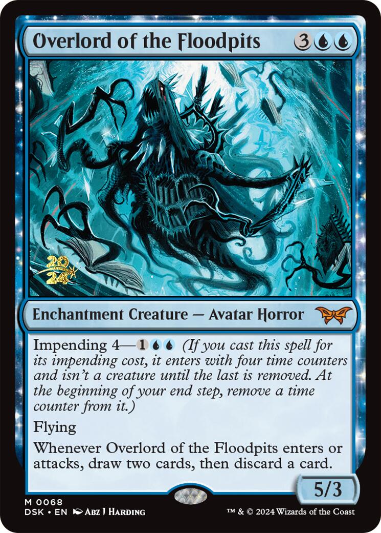 Overlord of the Floodpits [Duskmourn: House of Horror Prerelease Promos] | Galaxy Games LLC