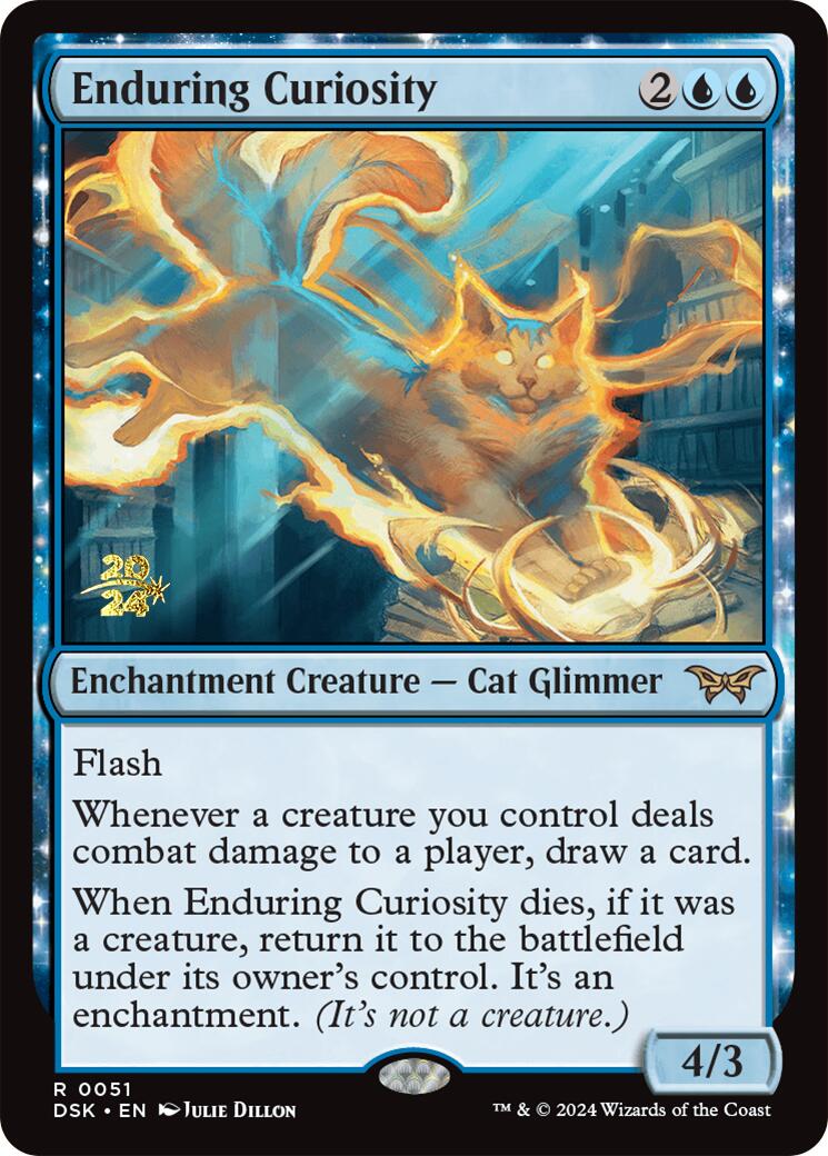 Enduring Curiosity [Duskmourn: House of Horror Prerelease Promos] | Galaxy Games LLC