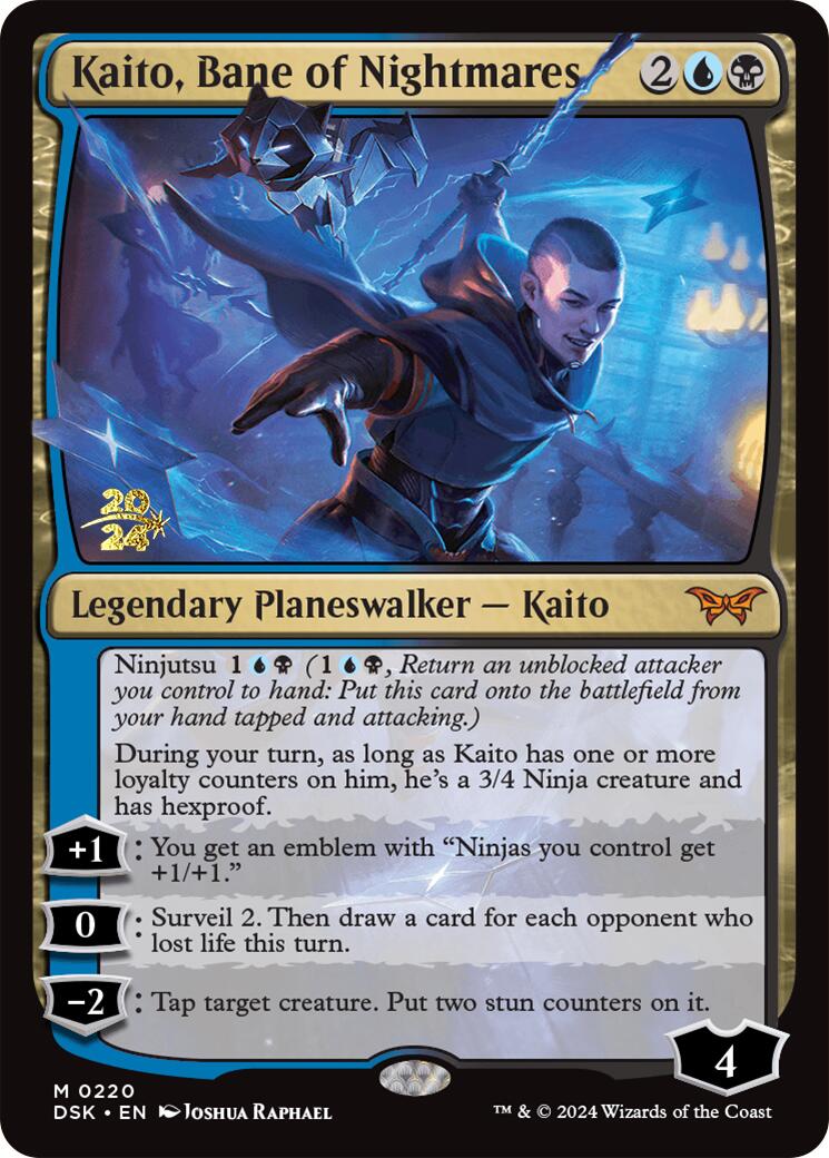 Kaito, Bane of Nightmares [Duskmourn: House of Horror Prerelease Promos] | Galaxy Games LLC