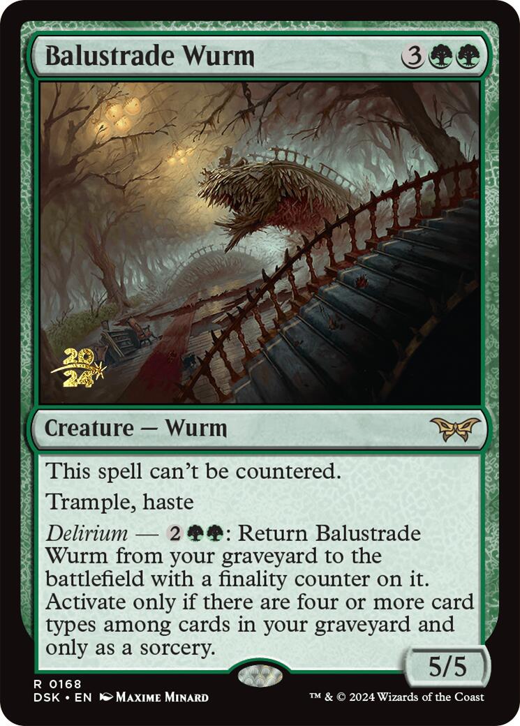 Balustrade Wurm [Duskmourn: House of Horror Prerelease Promos] | Galaxy Games LLC