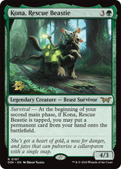 Kona, Rescue Beastie (0187) [Duskmourn: House of Horror Prerelease Promos] | Galaxy Games LLC