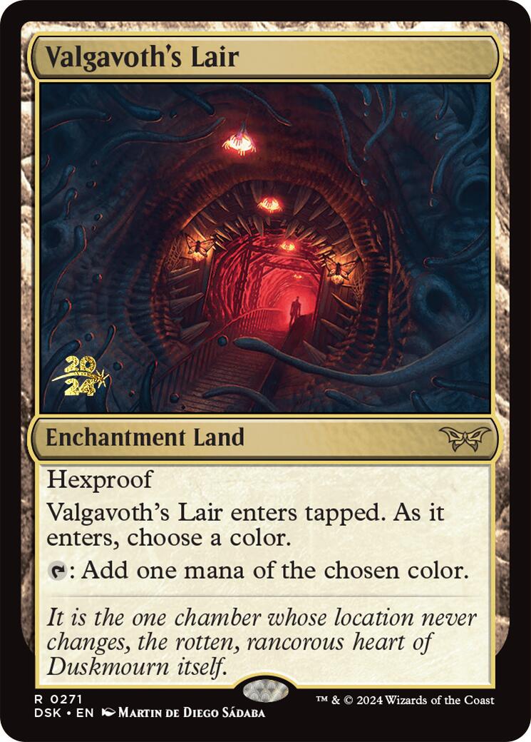 Valgavoth's Lair [Duskmourn: House of Horror Prerelease Promos] | Galaxy Games LLC