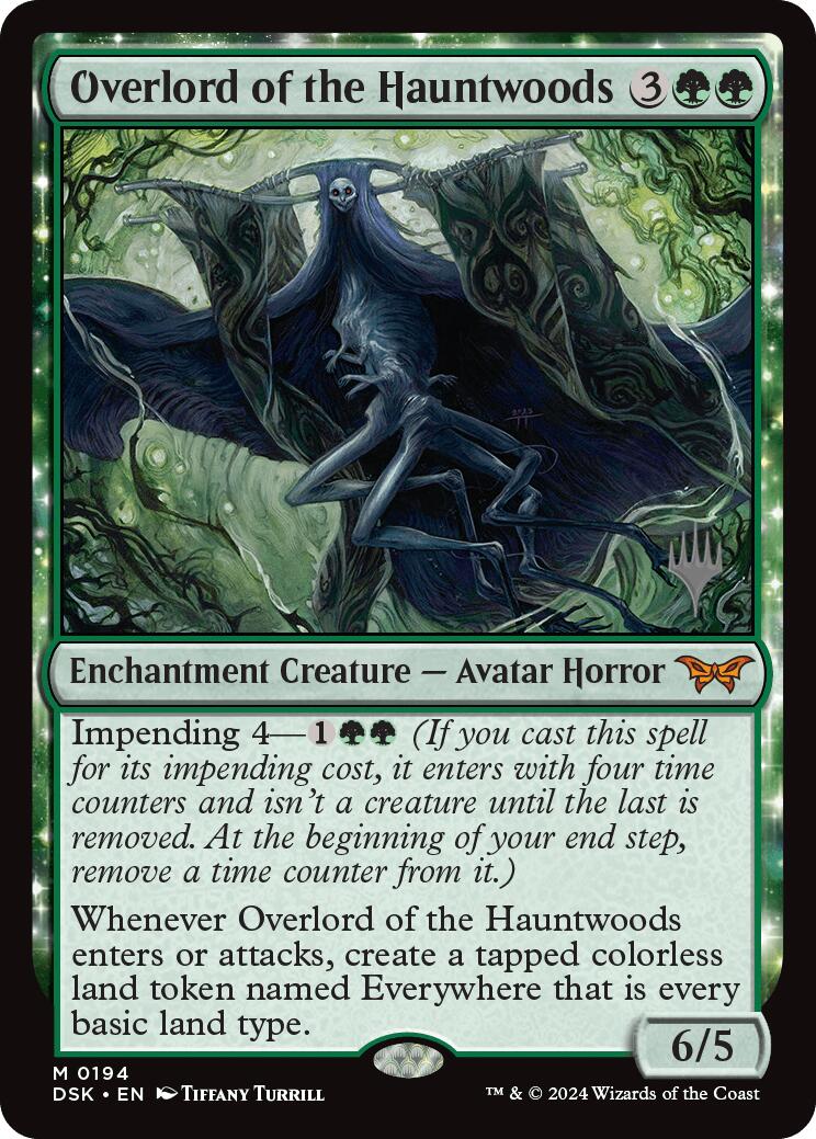 Overlord of the Hauntwoods (Promo Pack) [Duskmourn: House of Horror Promos] | Galaxy Games LLC