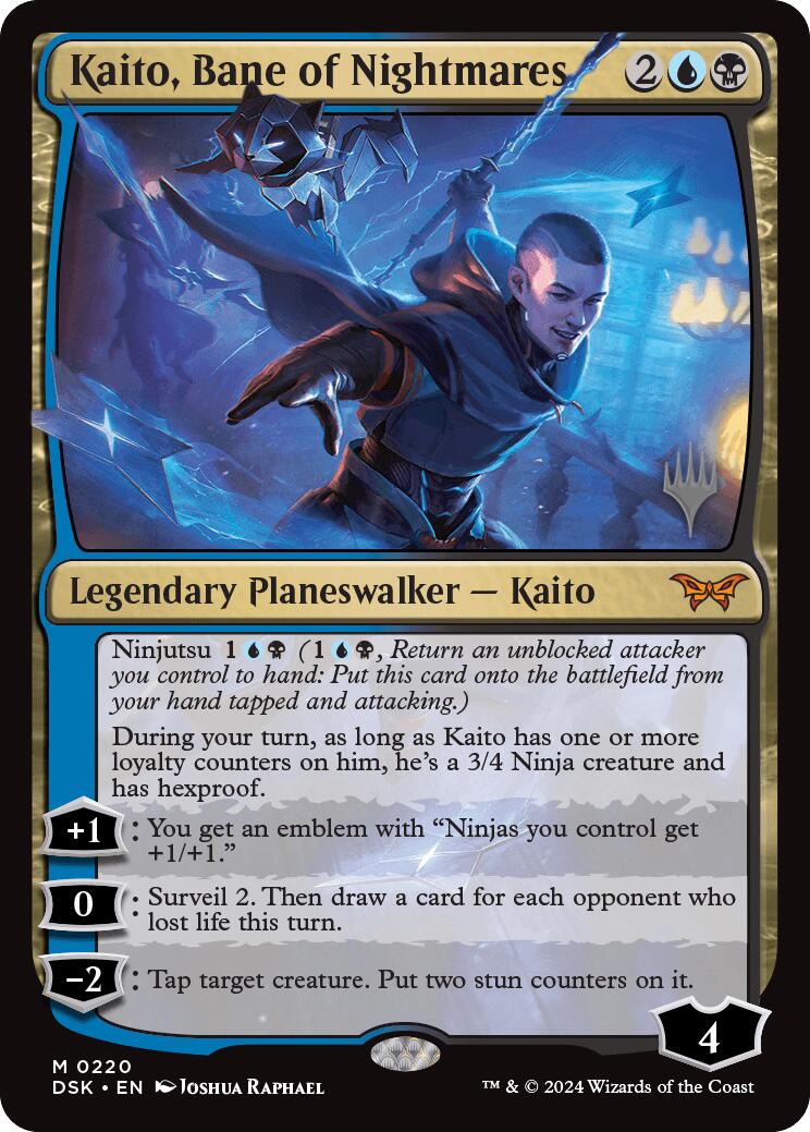 Kaito, Bane of Nightmares (Promo Pack) [Duskmourn: House of Horror Promos] | Galaxy Games LLC