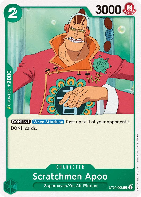 Scratchmen Apoo [Starter Deck: Worst Generation] | Galaxy Games LLC