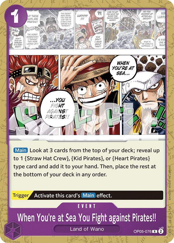 When You're at Sea You Fight against Pirates!! [Starter Deck: Purple Monkey.D.Luffy] | Galaxy Games LLC