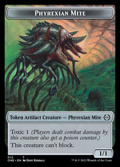 Rebel // Phyrexian Mite (012) Double-Sided Token [Phyrexia: All Will Be One Tokens] | Galaxy Games LLC