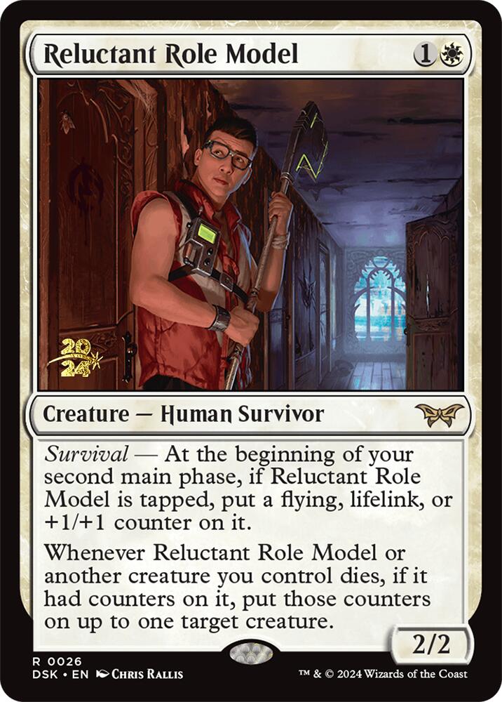 Reluctant Role Model (0026) [Duskmourn: House of Horror Prerelease Promos] | Galaxy Games LLC