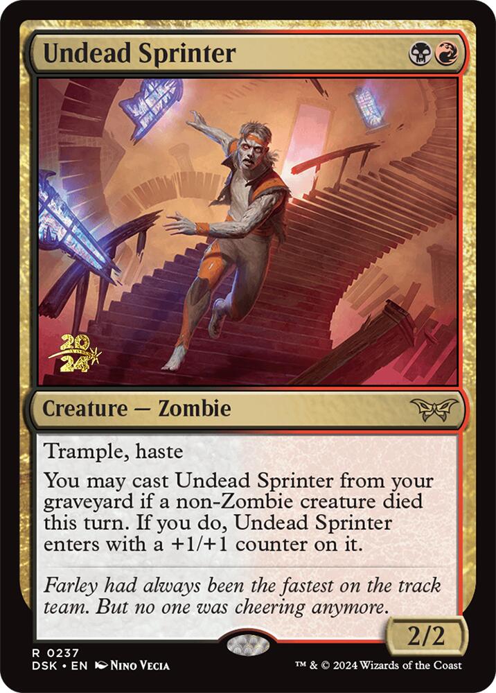 Undead Sprinter [Duskmourn: House of Horror Prerelease Promos] | Galaxy Games LLC