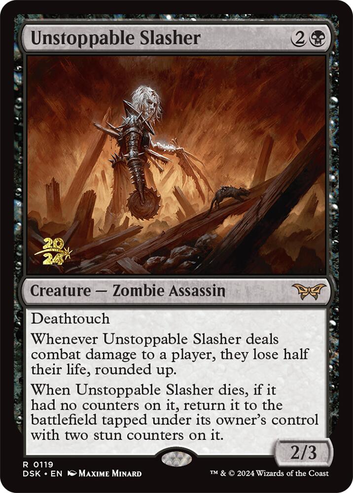 Unstoppable Slasher (0119) [Duskmourn: House of Horror Prerelease Promos] | Galaxy Games LLC