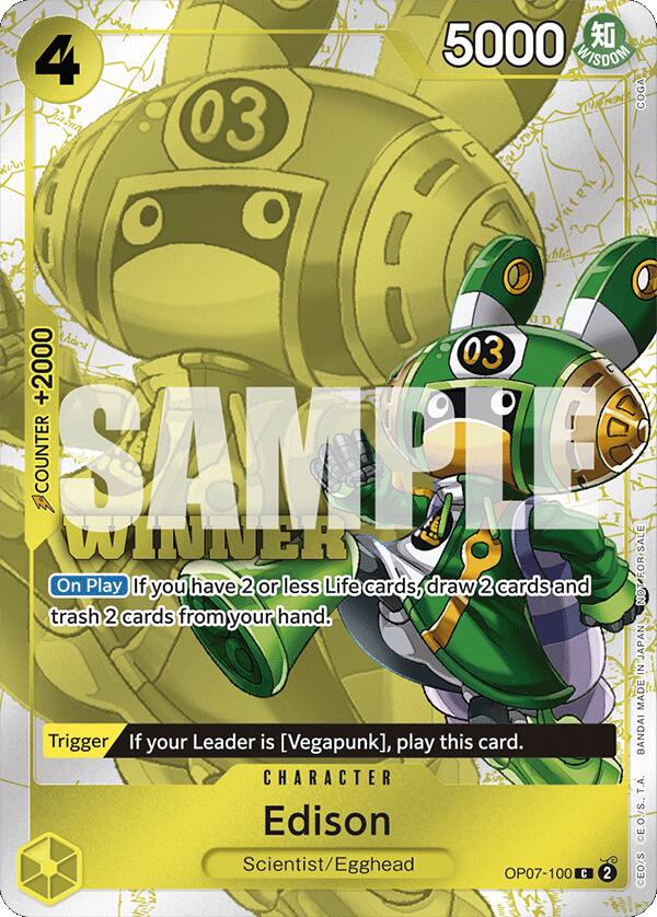 Edison (Winner Pack 2024 Oct.-Dec.) [One Piece Promotion Cards] | Galaxy Games LLC