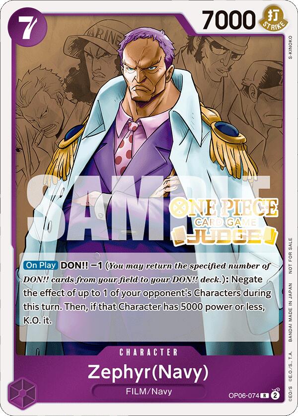 Zephyr (Navy) (Judge Pack Vol. 4) [One Piece Promotion Cards] | Galaxy Games LLC
