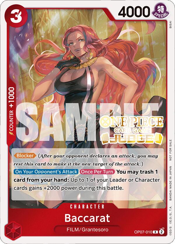 Baccarat (Judge Pack Vol. 4) [One Piece Promotion Cards] | Galaxy Games LLC