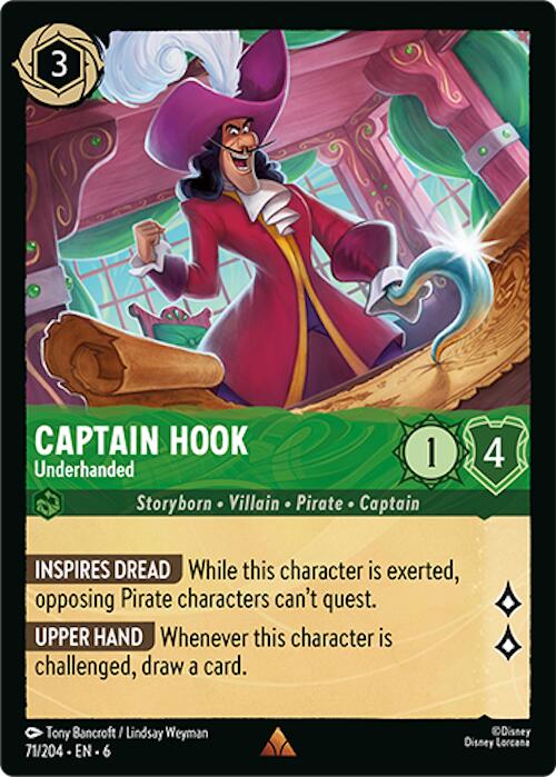 Captain Hook - Underhanded (71/204) [Azurite Sea] | Galaxy Games LLC