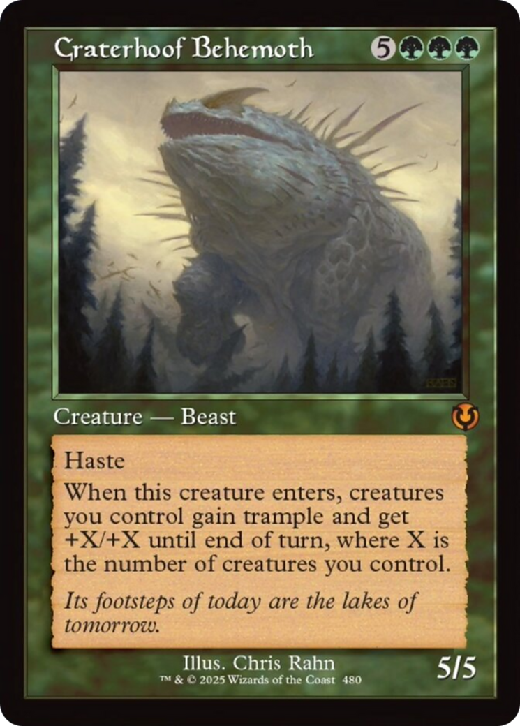 Craterhoof Behemoth (Retro Frame) [Innistrad Remastered] | Galaxy Games LLC