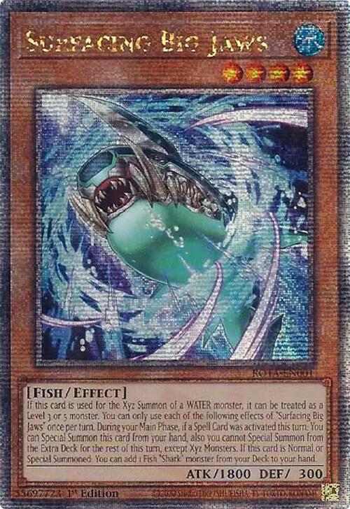 Surfacing Big Jaws (Quarter Century Secret Rare) [ROTA-EN001] Quarter Century Secret Rare | Galaxy Games LLC