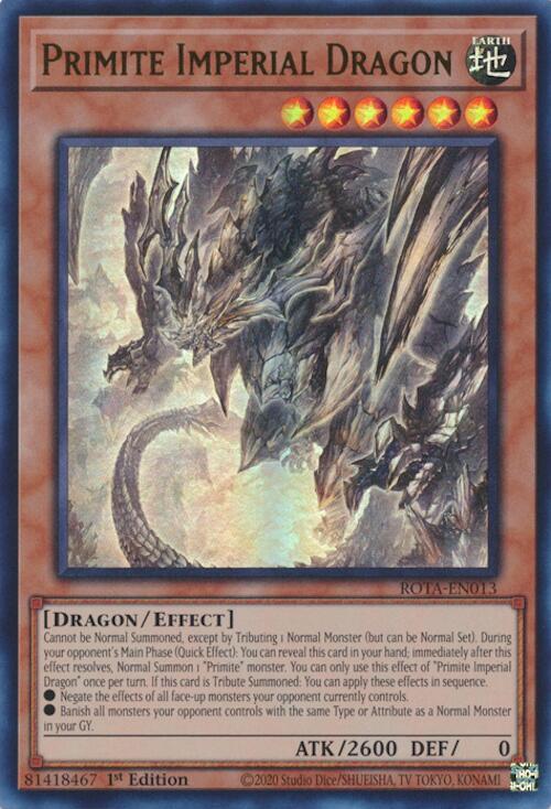 Primite Imperial Dragon [ROTA-EN013] Ultra Rare | Galaxy Games LLC