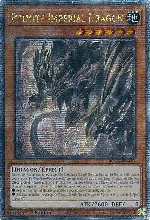 Primite Imperial Dragon (Quarter Century Secret Rare) [ROTA-EN013] Quarter Century Secret Rare | Galaxy Games LLC