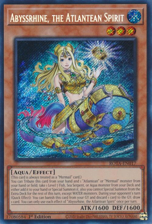 Abyssrhine, the Atlantean Spirit [ROTA-EN017] Secret Rare | Galaxy Games LLC