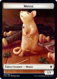 Mouse // Food (17) Double-Sided Token [Throne of Eldraine Tokens] | Galaxy Games LLC