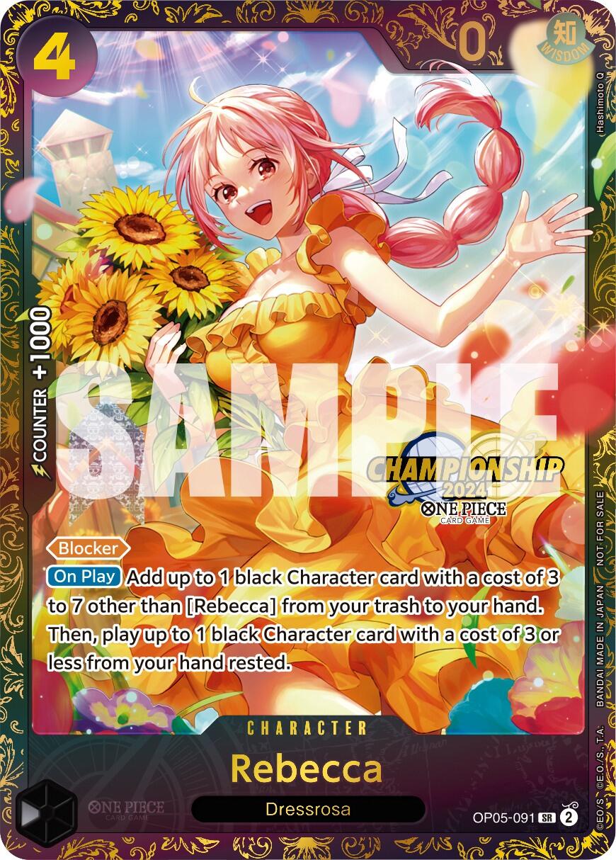 Rebecca (October Championship 2024 Online Regional) [One Piece Promotion Cards] | Galaxy Games LLC