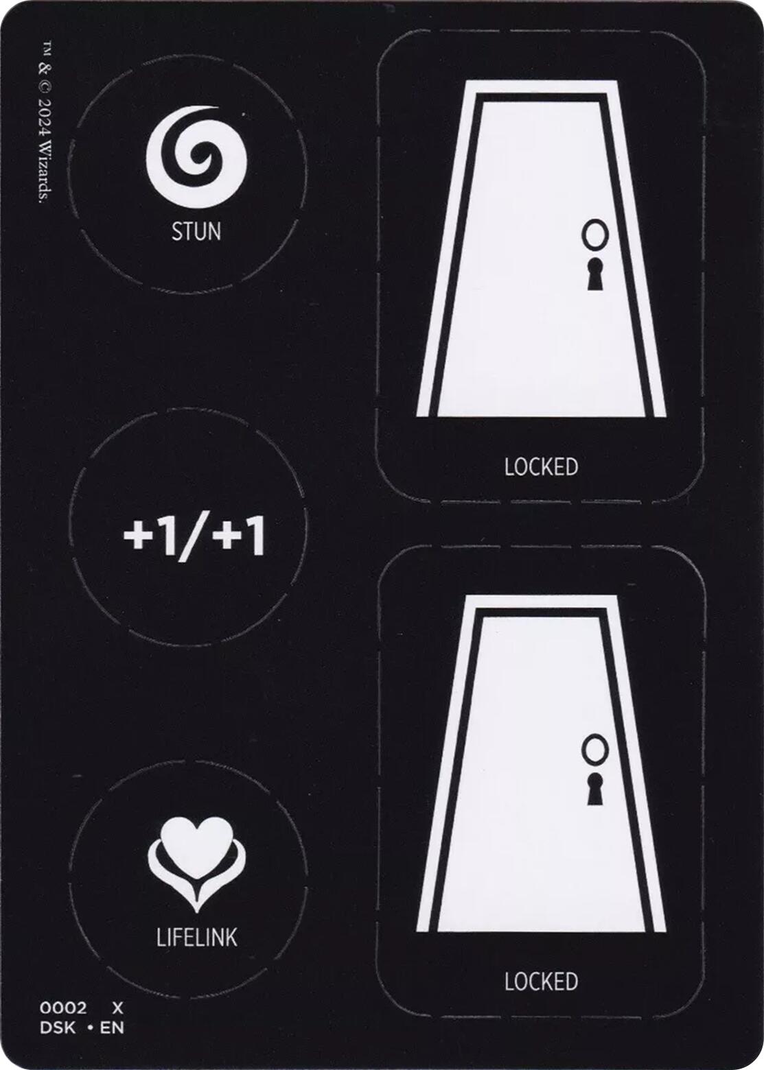 Punch Card Token (1 // 2) [Duskmourn: House of Horror Tokens] | Galaxy Games LLC