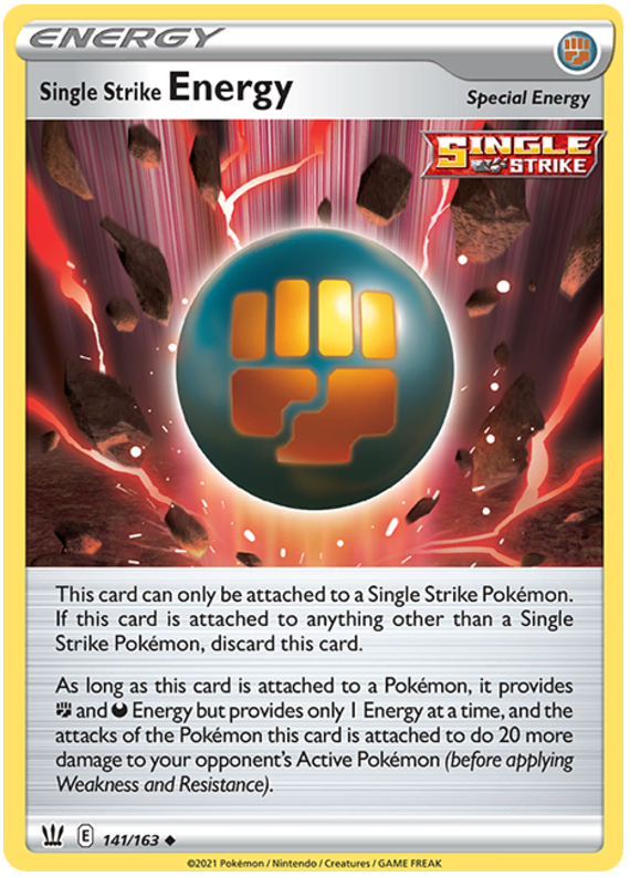 Single Strike Energy (141/163) [Sword & Shield: Battle Styles] | Galaxy Games LLC