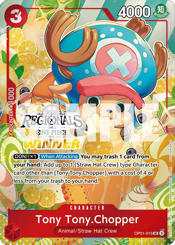 Tony Tony.Chopper (Online Regional 2024 Vol. 3) [Winner] [One Piece Promotion Cards] | Galaxy Games LLC