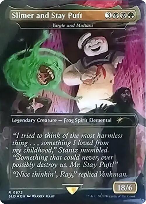 Slimer and Stay Puft - Yargle and Multani (Rainbow Foil) [Secret Lair Drop Series] | Galaxy Games LLC