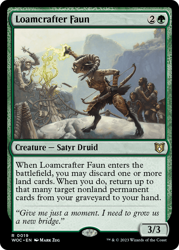 Loamcrafter Faun [Wilds of Eldraine Commander] | Galaxy Games LLC