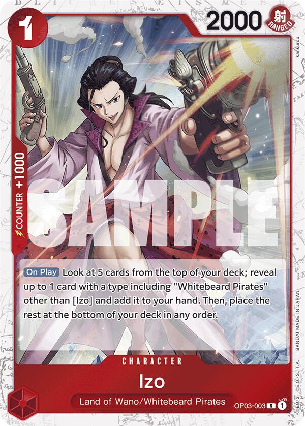 Izo (OP03-003) (Jolly Roger Foil) [Premium Booster -The Best-] | Galaxy Games LLC