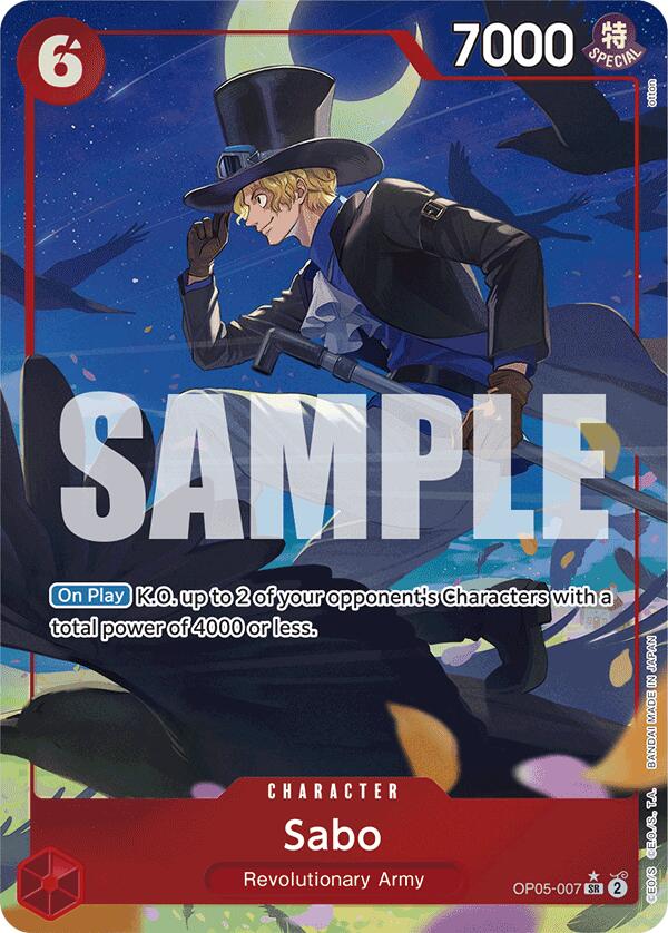 Sabo (OP05-007) (Alternate Art) [Premium Booster -The Best-] | Galaxy Games LLC