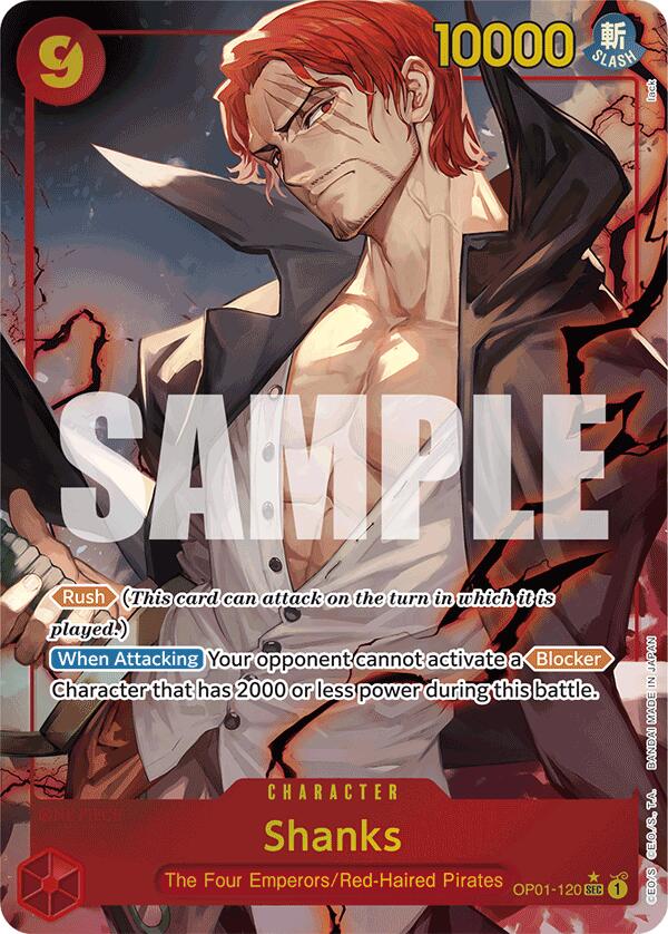 Shanks (OP01-120) (Alternate Art) [Premium Booster -The Best-] | Galaxy Games LLC