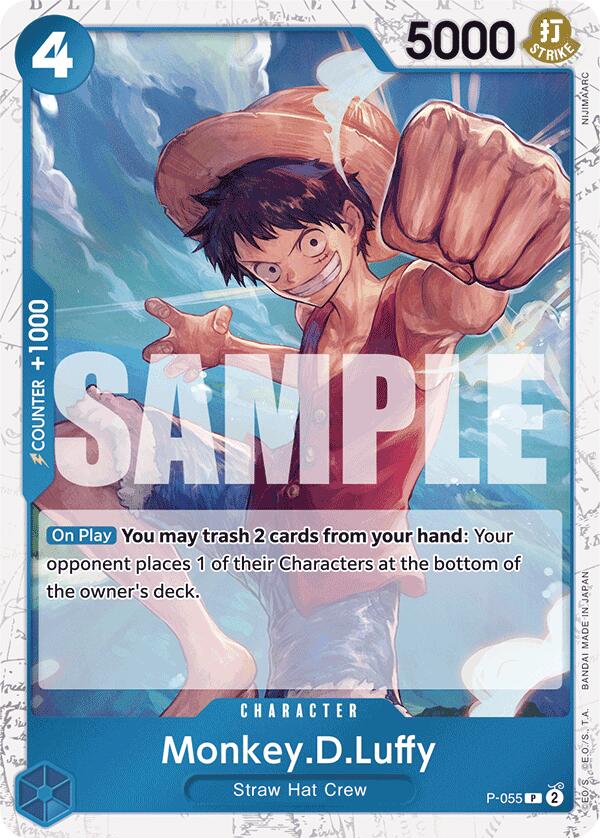 Monkey.D.Luffy (P-055) (Jolly Roger Foil) [Premium Booster -The Best-] | Galaxy Games LLC