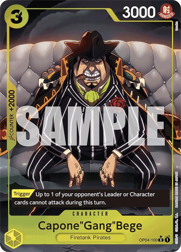 Capone"Gang"Bege (OP04-100) (Alternate Art) [Premium Booster -The Best-] | Galaxy Games LLC